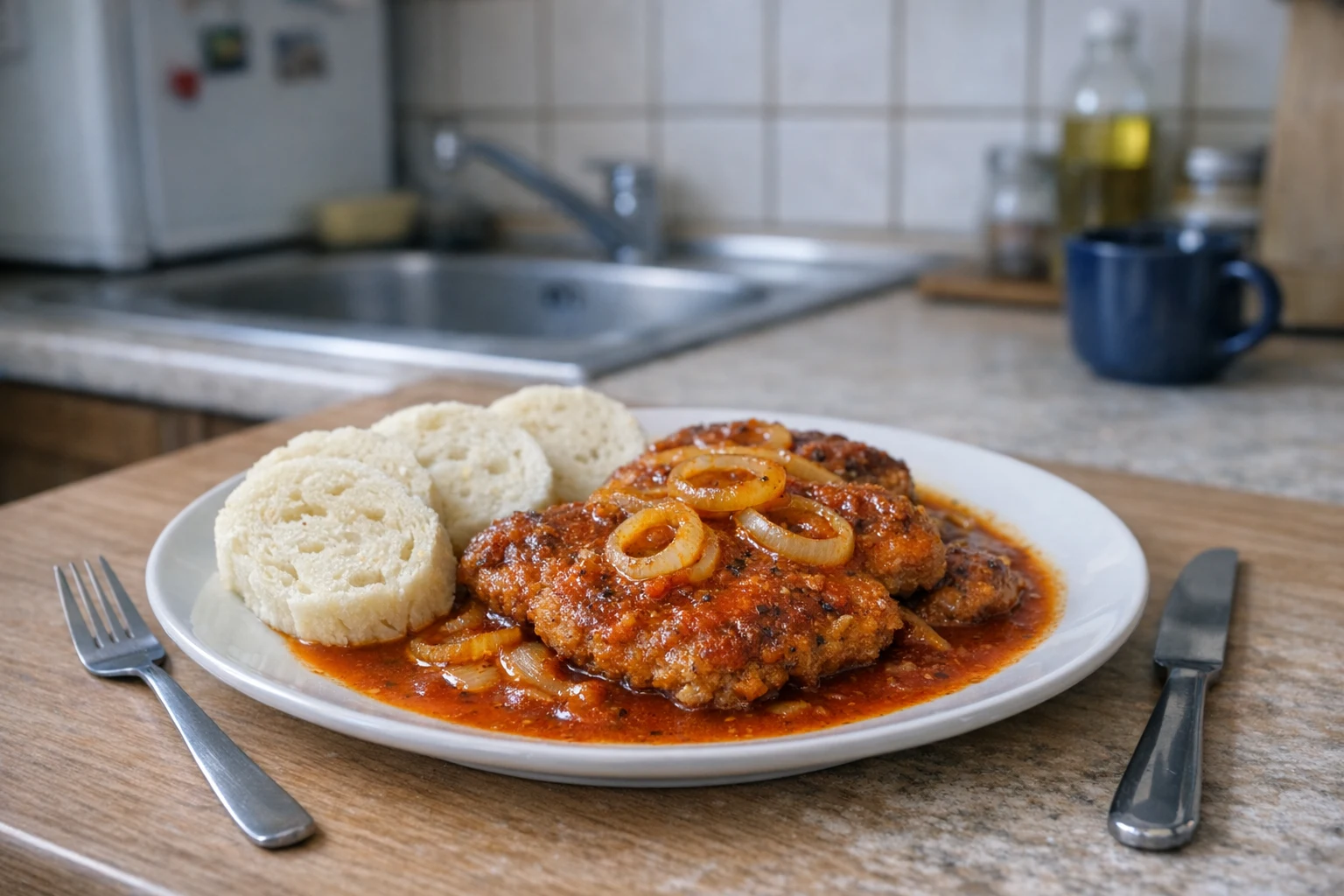 Saftige überbackene Schweineschnitzel