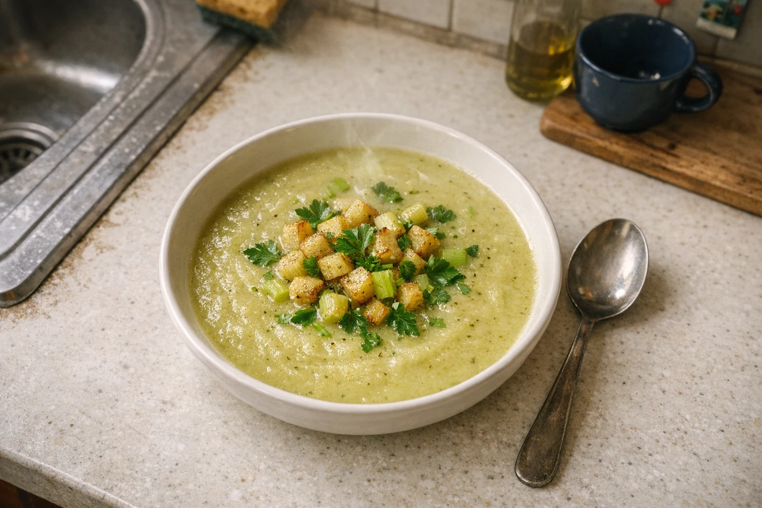 Staudensellerie-Cremesuppe
