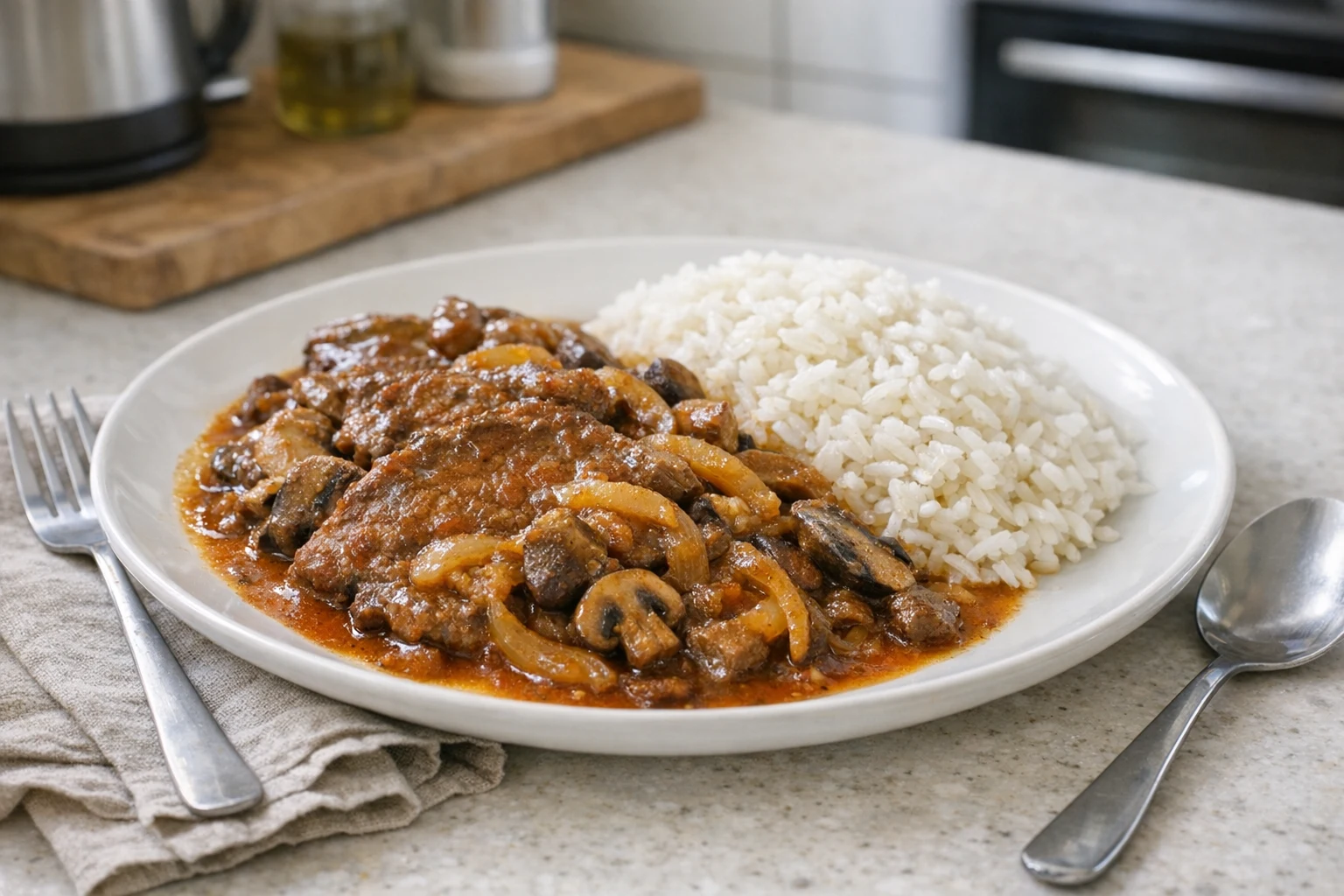 Rinderrückensteaks mit Steinpilzen