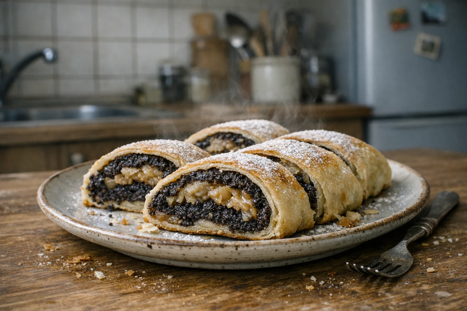 Ausgerollter Strudel