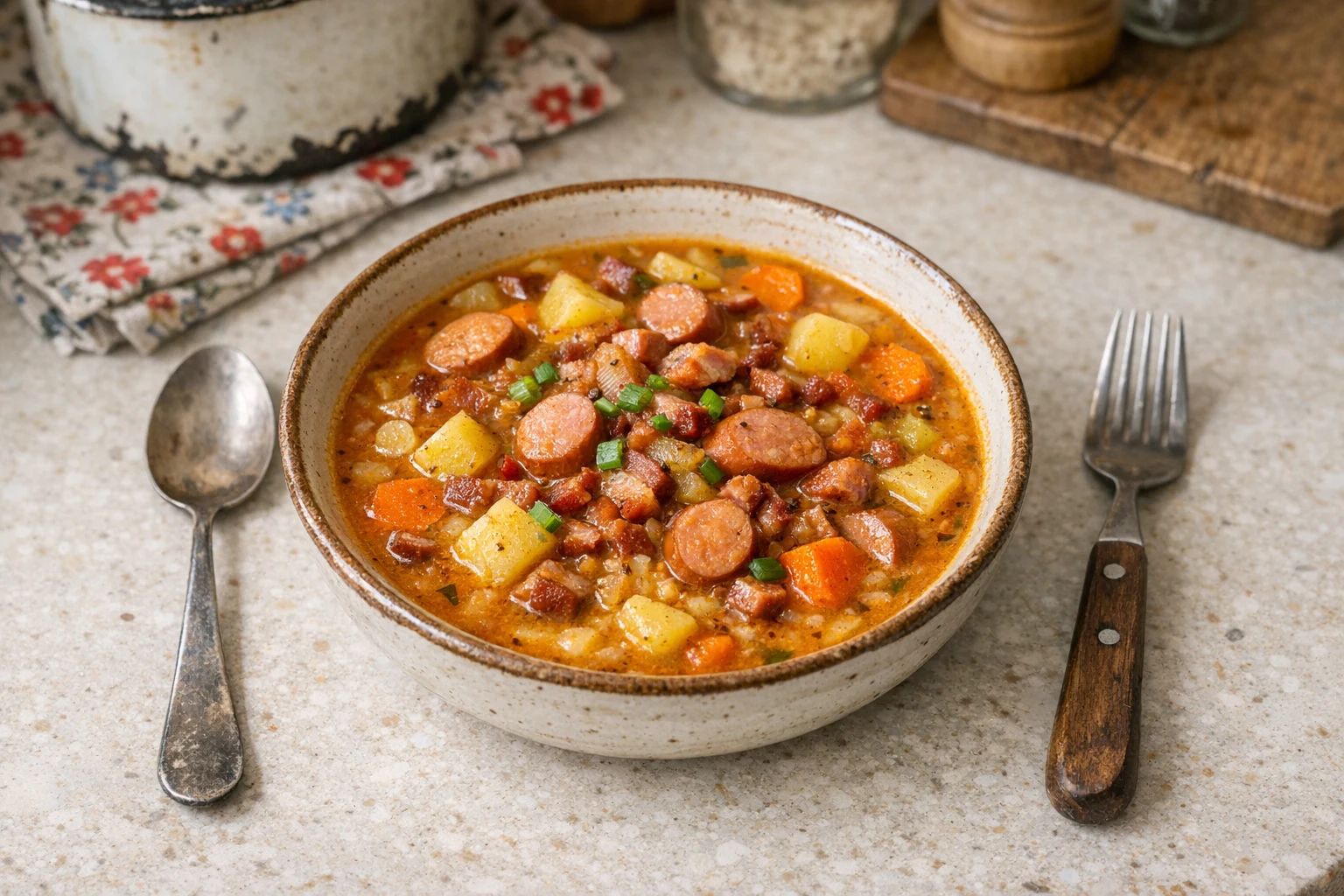 Frankfurter Suppe mit Gemüse