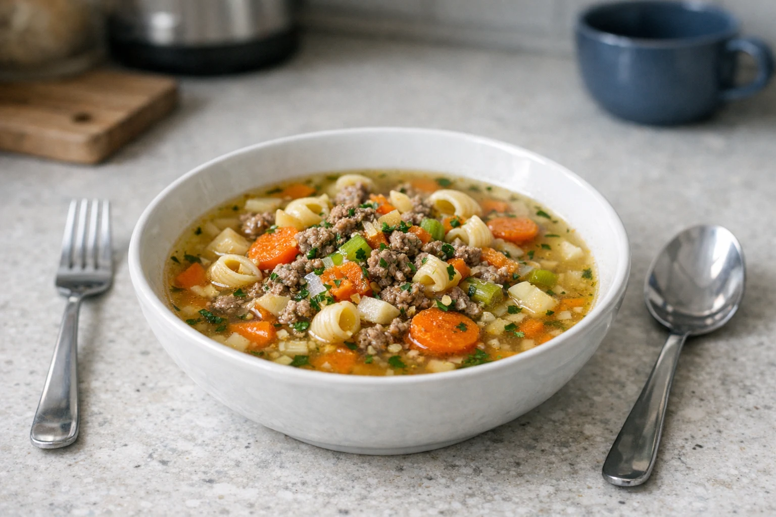 Hausgemachte französische Suppe