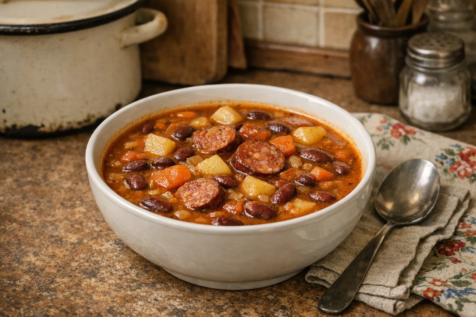 Herzhafte Bohnensuppe