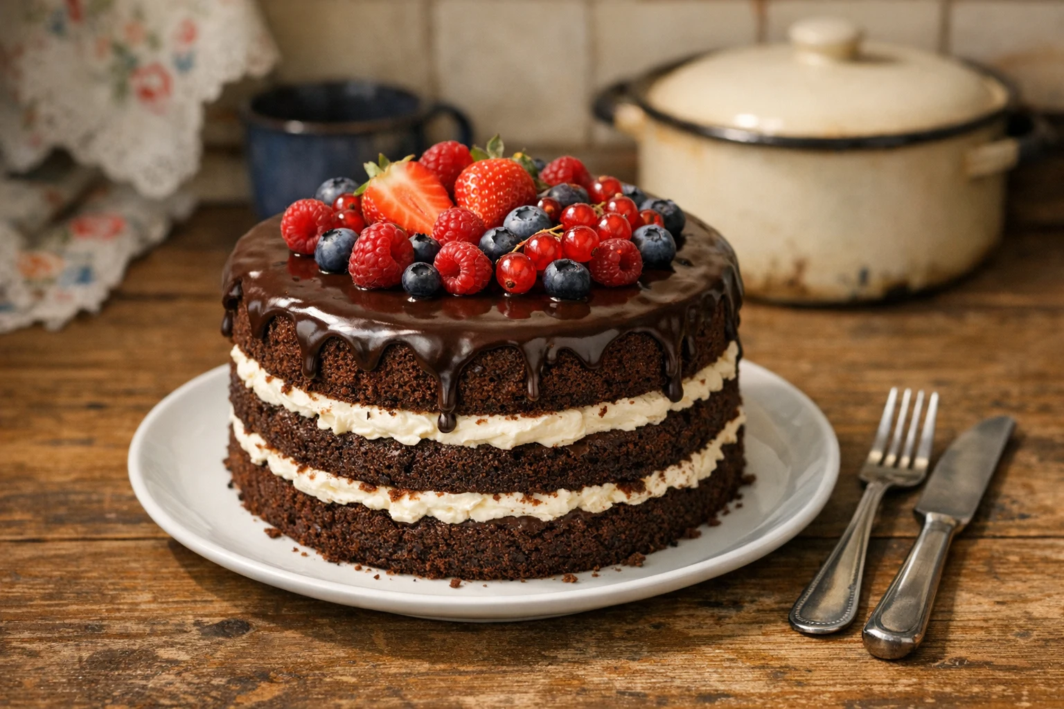 Schokoladentorte mit Mascarpone