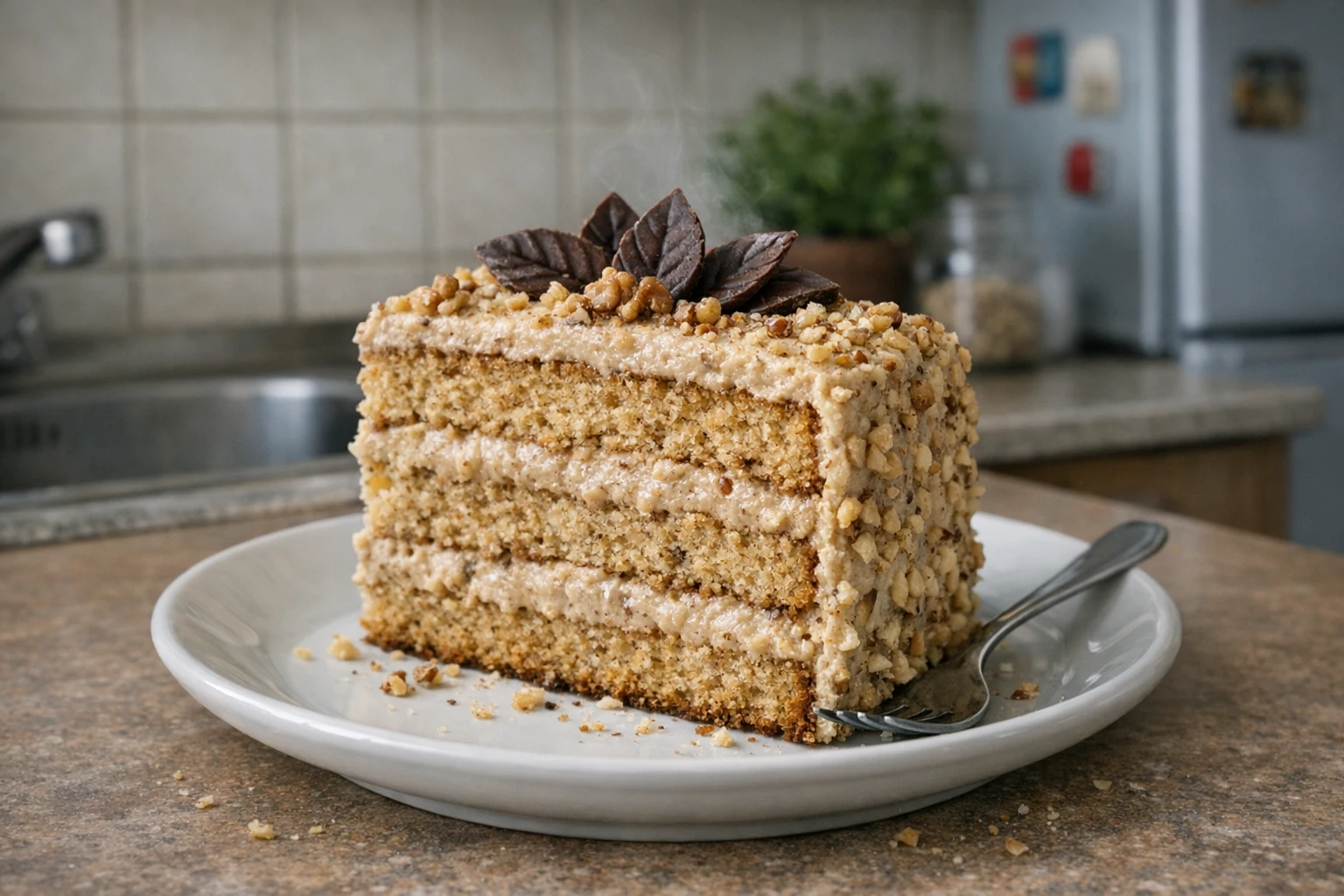 Einfacher Nusskuchen