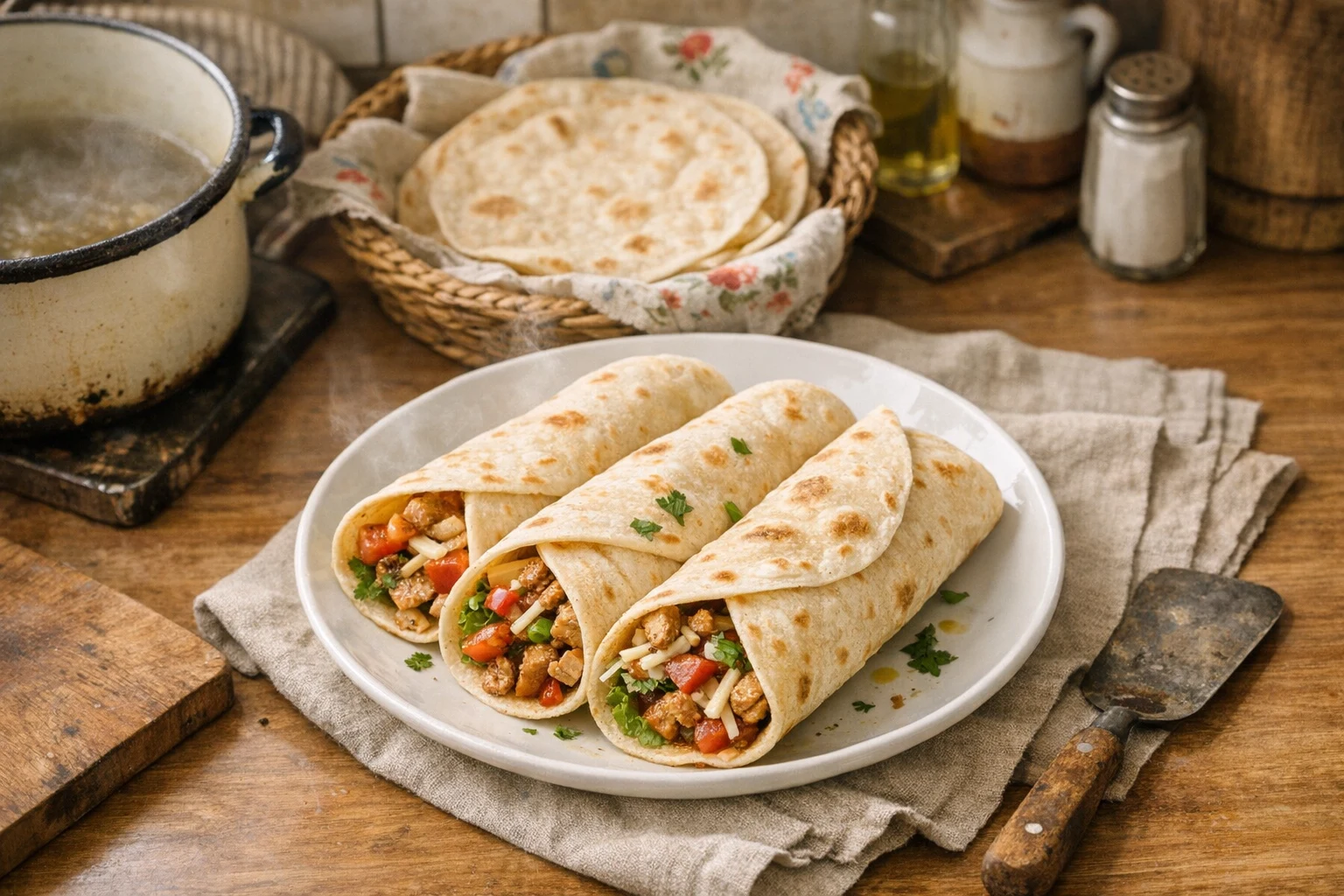 Hausgemachte Tortillas