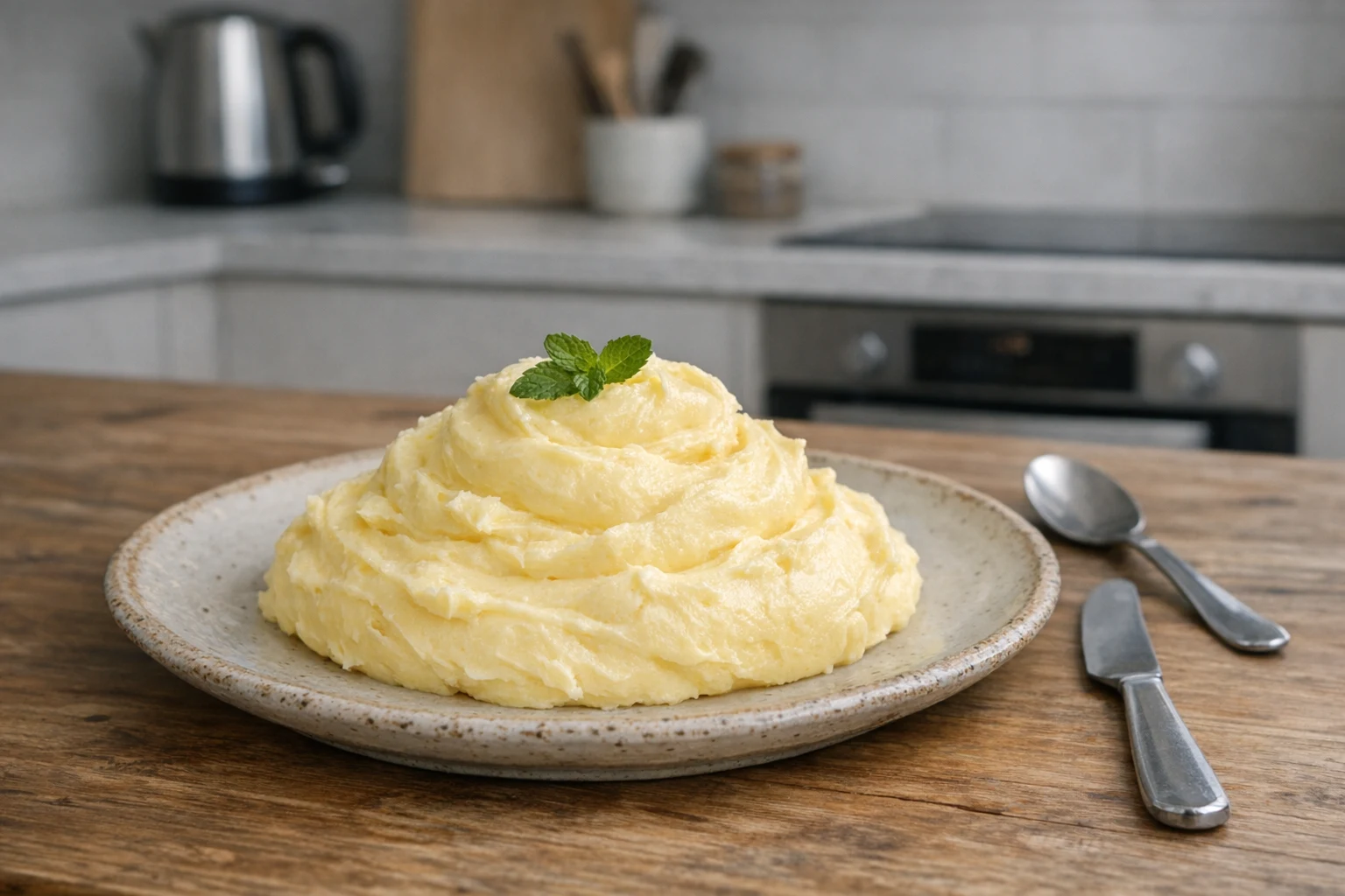 Über Dampf aufgeschlagene Buttercreme