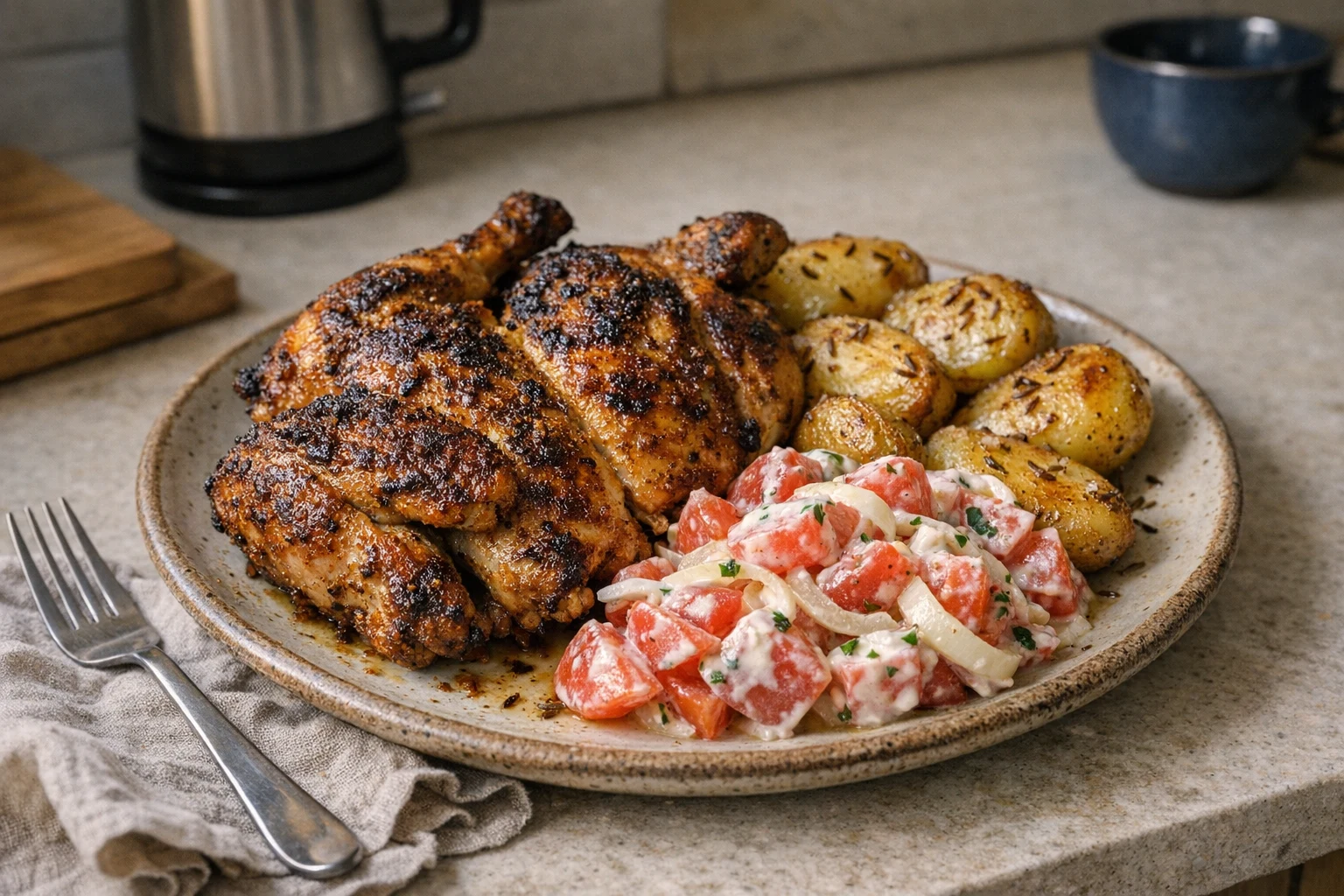 Gegrilltes Hähnchen
