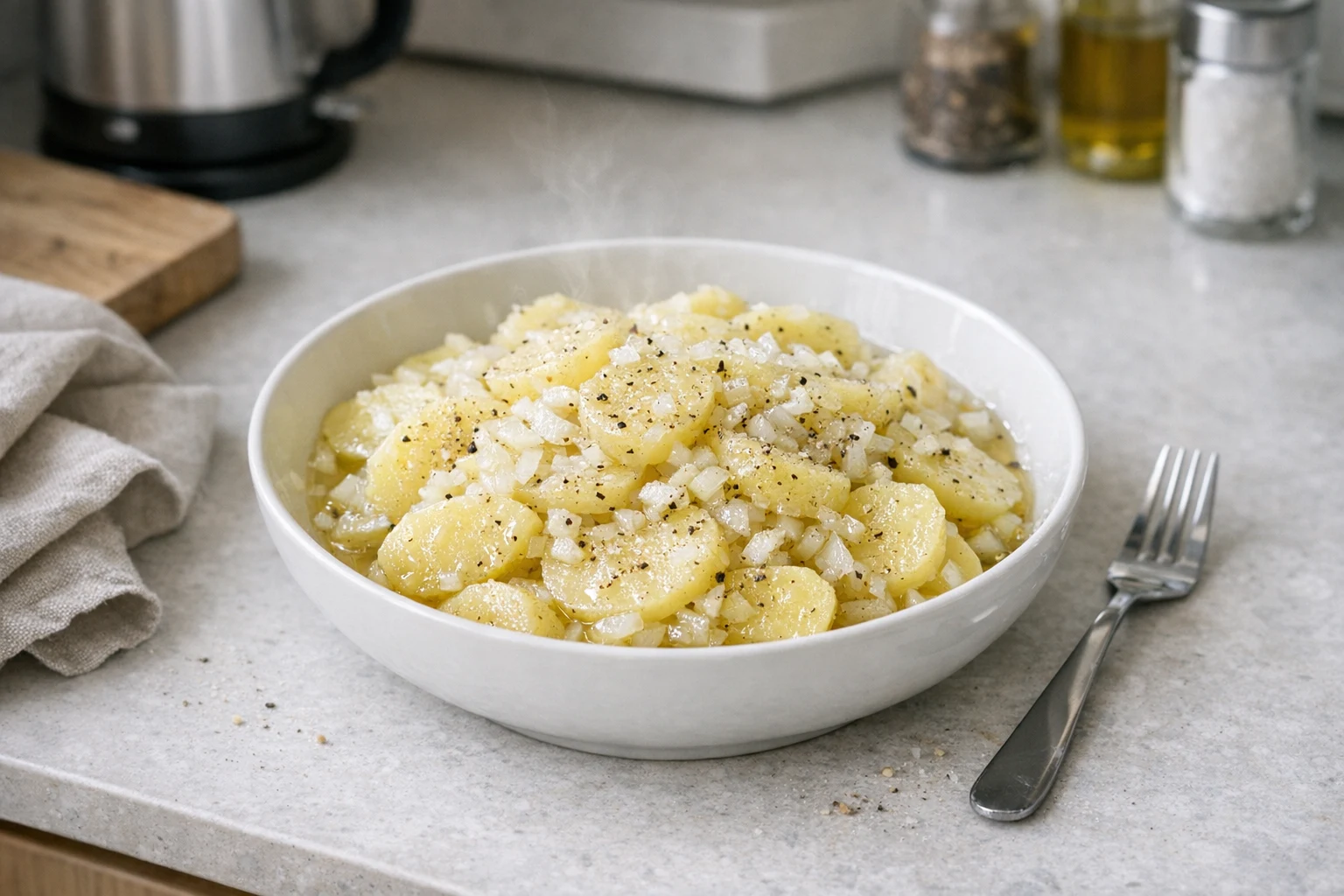 Kartoffel-Zwiebel-Salat mit Marinade